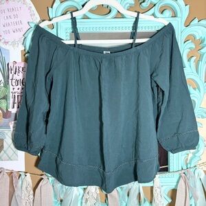 Old Navy Off The Shoulder Flowy Blouse Shirt Women’s Sz.XS Boho Hippie Peasant